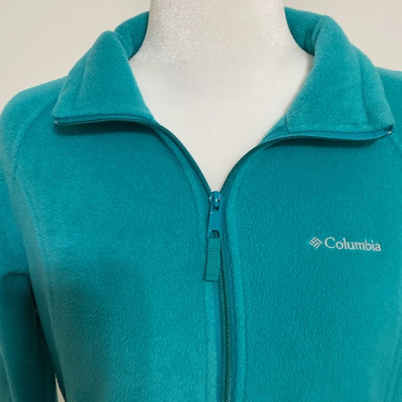 Columbia Benton Springs Fleece Green Jacket in Very Good Condition - Picture 2 of 9